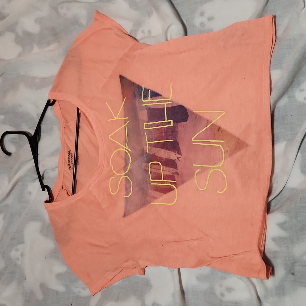 "Soak up the sun" Arizona crop top